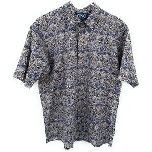 Vintage ONO SHIRT Liberty House Men’s L 3 Button Up Blue Hawaiian Shirt